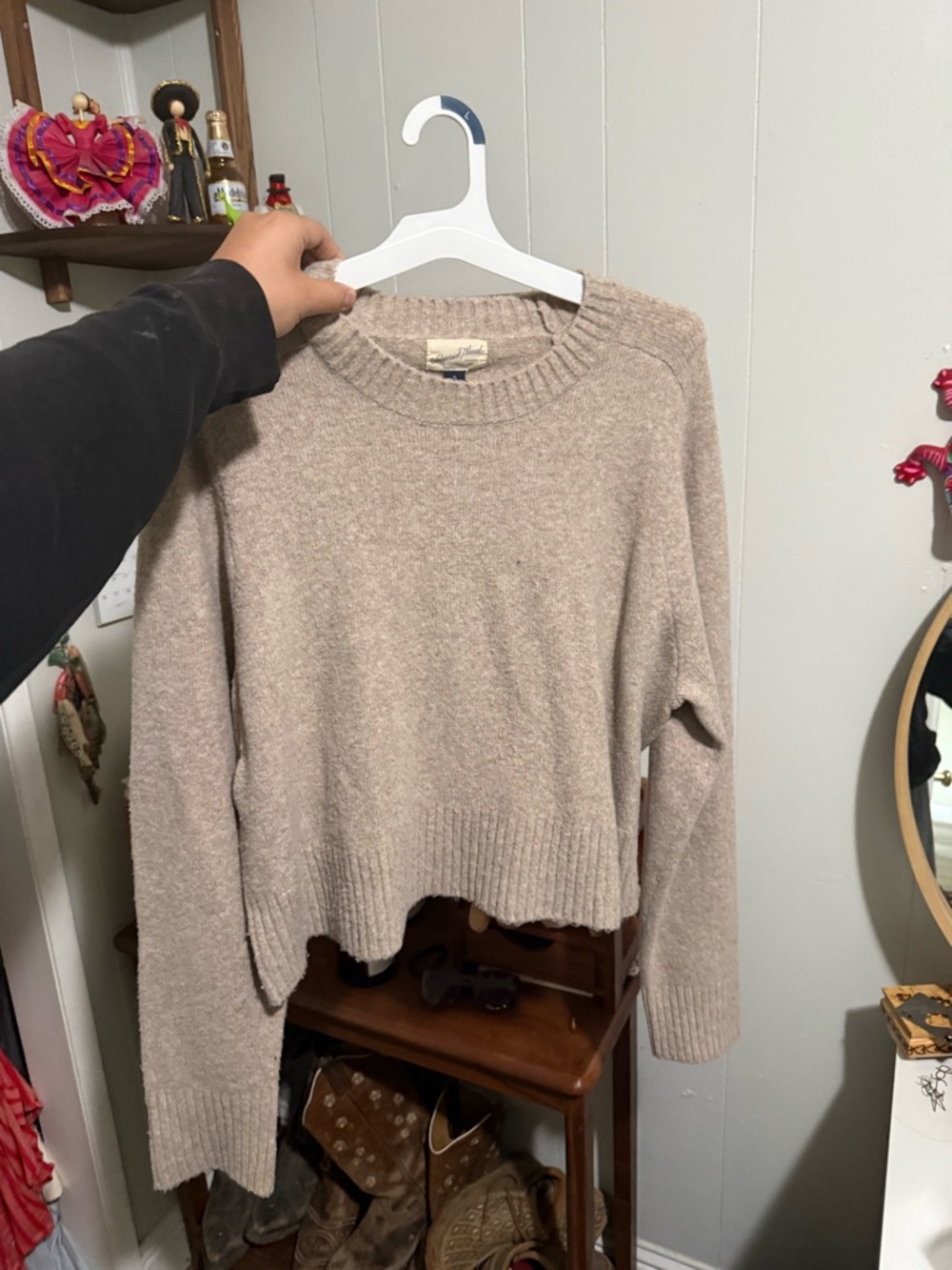 Universal Thread Taupe Crewneck Sweater